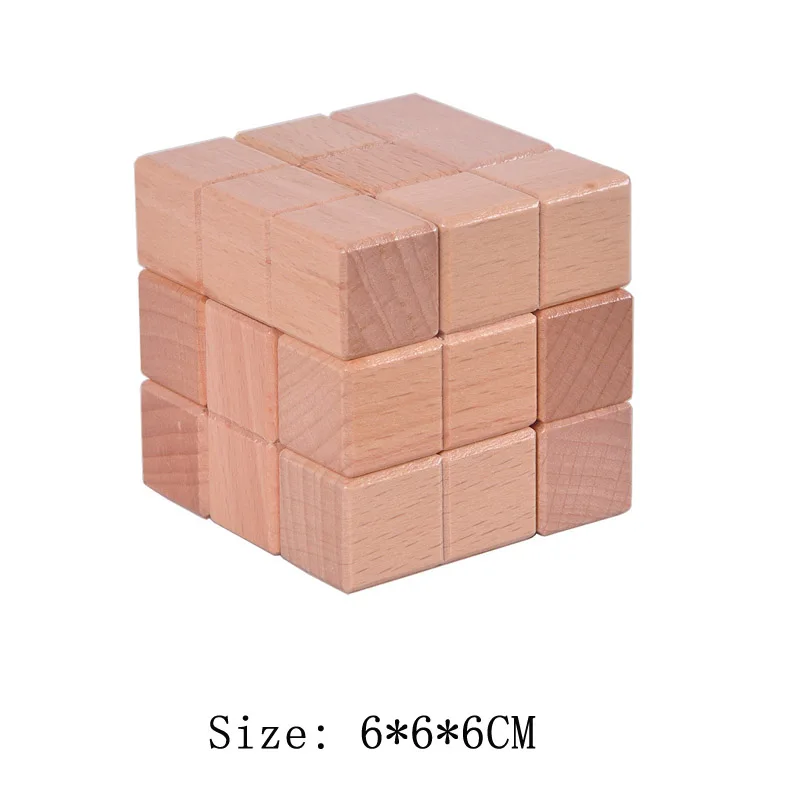 Wooden 3D Brain Teaser Puzzle - Montessori Educational Toy