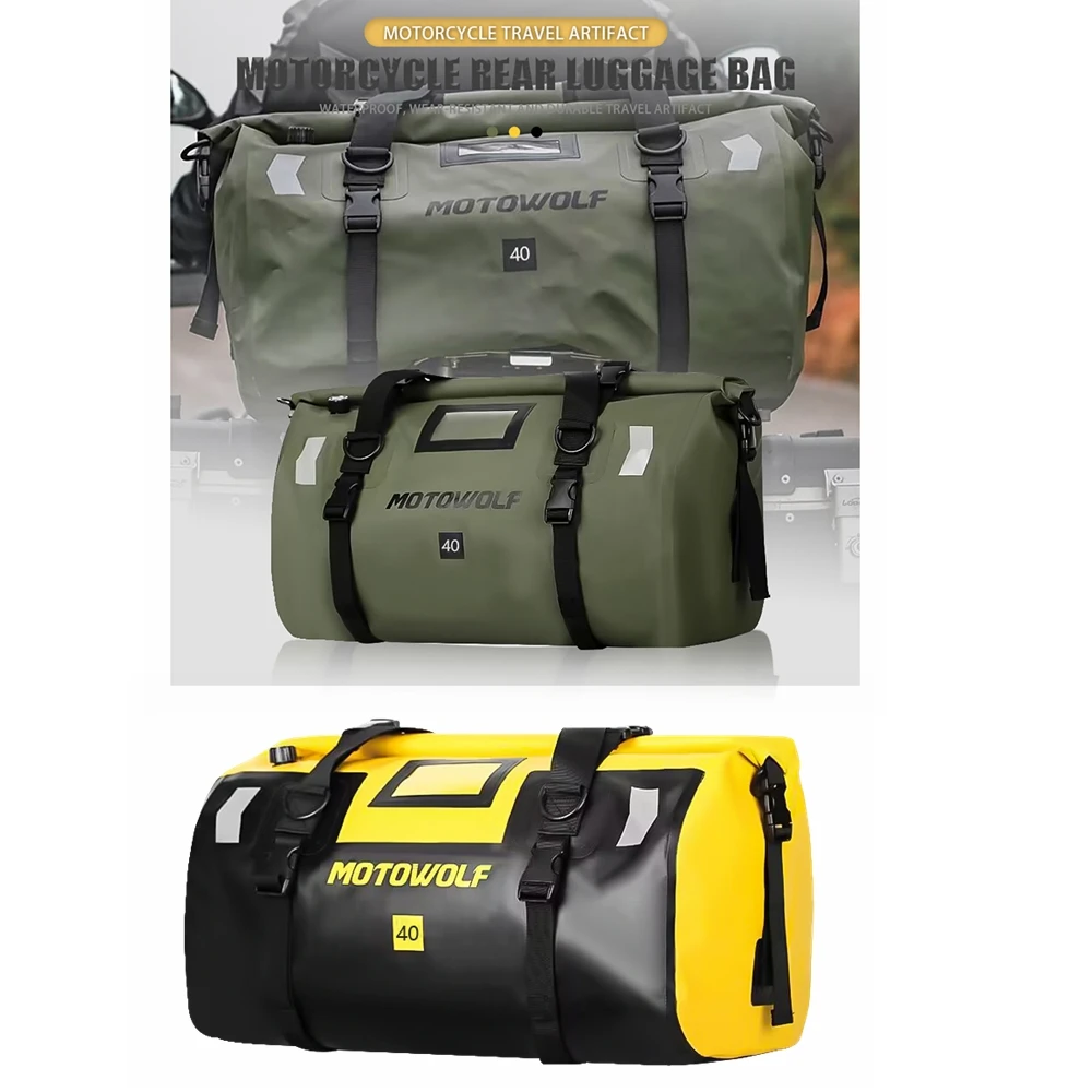 오토바이 테일 백 라이딩 사이클링용 방수 더플, 체육관 카약 보트 래프팅 낚시..