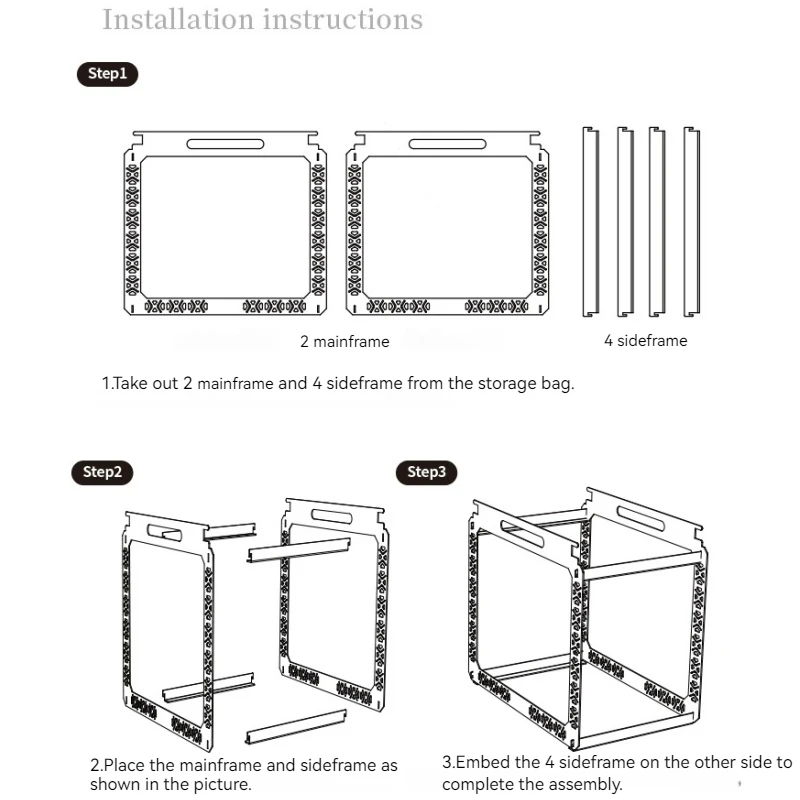 IGT Table Accessories Outdoor Camping Table Integrated Upper and Lower Hook Stainless Steel Frame Drainage Basket Hook New images - 6