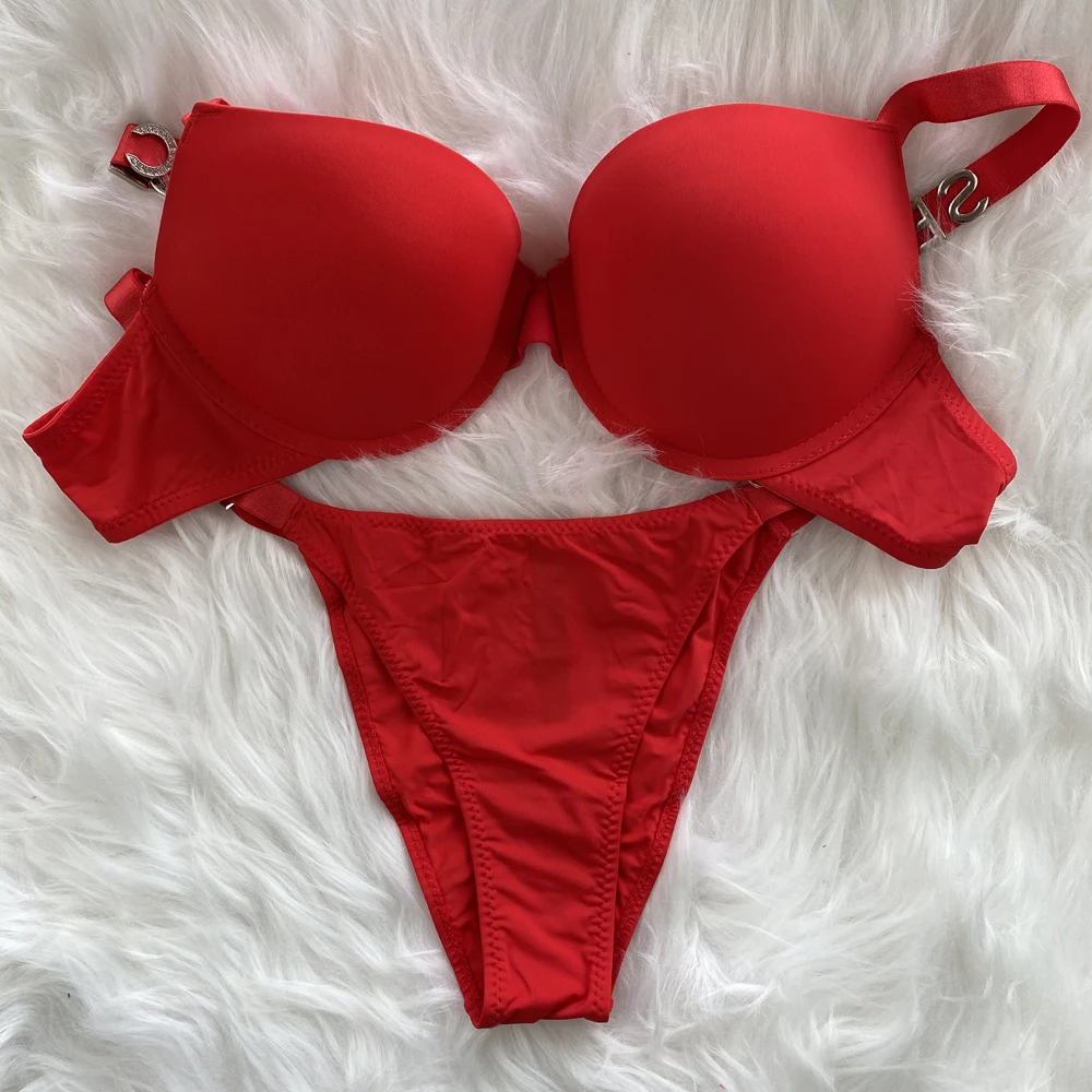 Damen Dessous Set Exquisites Spitzenbündchen Bh Und Slip Set_voghion.com