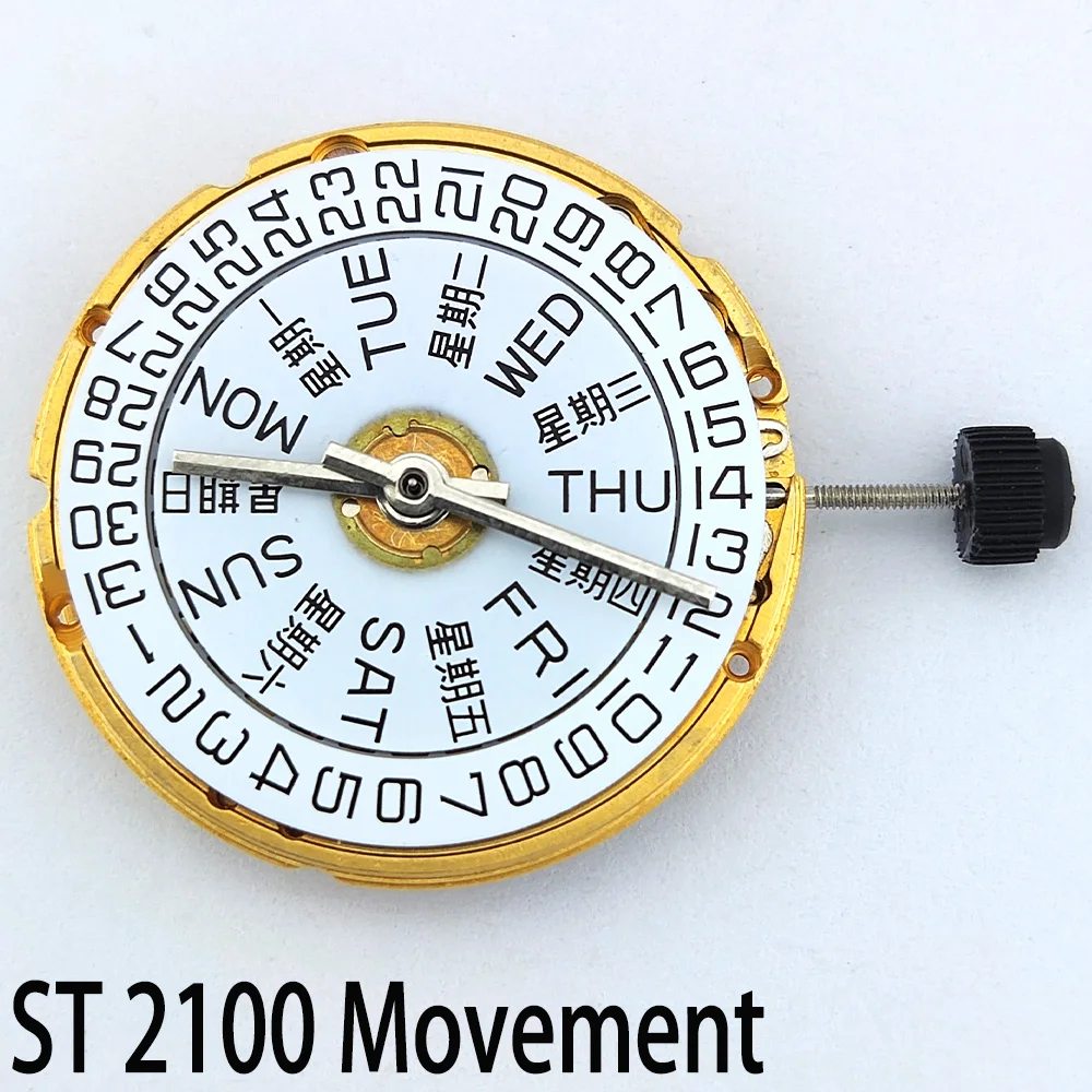 

Seagull ST2100 Movement ETA 2836-2 Movement Date Week 28880VPH High Precision 25 Jewels Mechanical Automatic Movement