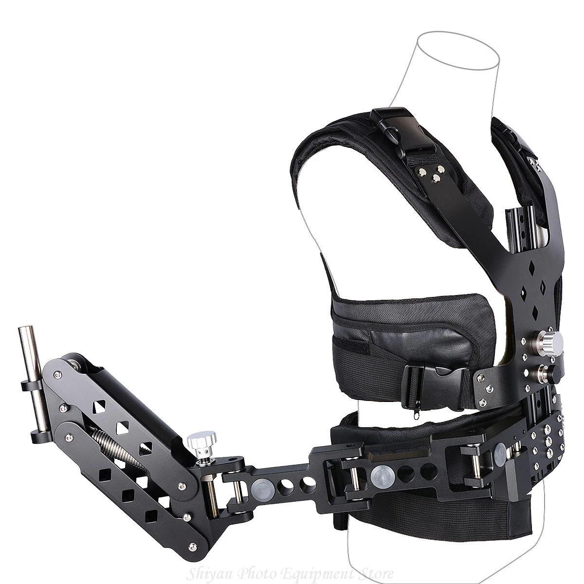 YELANGU Professional Aluminium Alloy Stabilizer Steadycam Vest Easy Rig