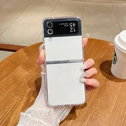 Crystal Clear Soft TPU Folding Phone Case - Sleek Silicone Protection for Samsung Z Flip7 FE (Transparent)