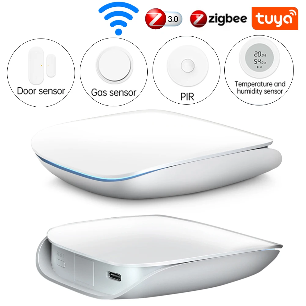 

Умный шлюз Tuya Zigbee3.0, хаб с несколькими моделями для дома, мост, приложение Smart Life, беспроводной пульт дистанционного управления, работает с Alexa Google Home