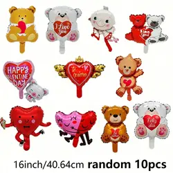 10pcs Valentine's Day Love Bear Mini Balloons - Other (MULTI)