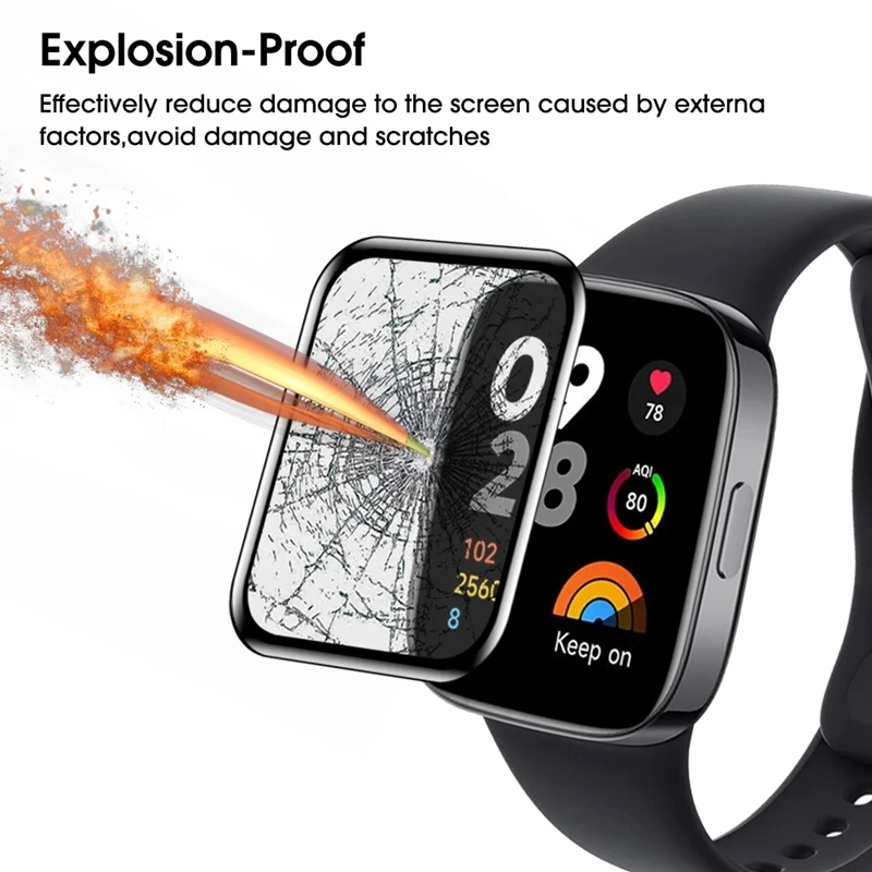 Full Coverage Anti-Scratch Screen Protector for Smartwatches (Film, Not Glass)