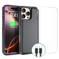 Wireless Battery Charger Case for iPhone 16 Pro Power Case 5000mAh External Battery Charging Case Power Bank Cover