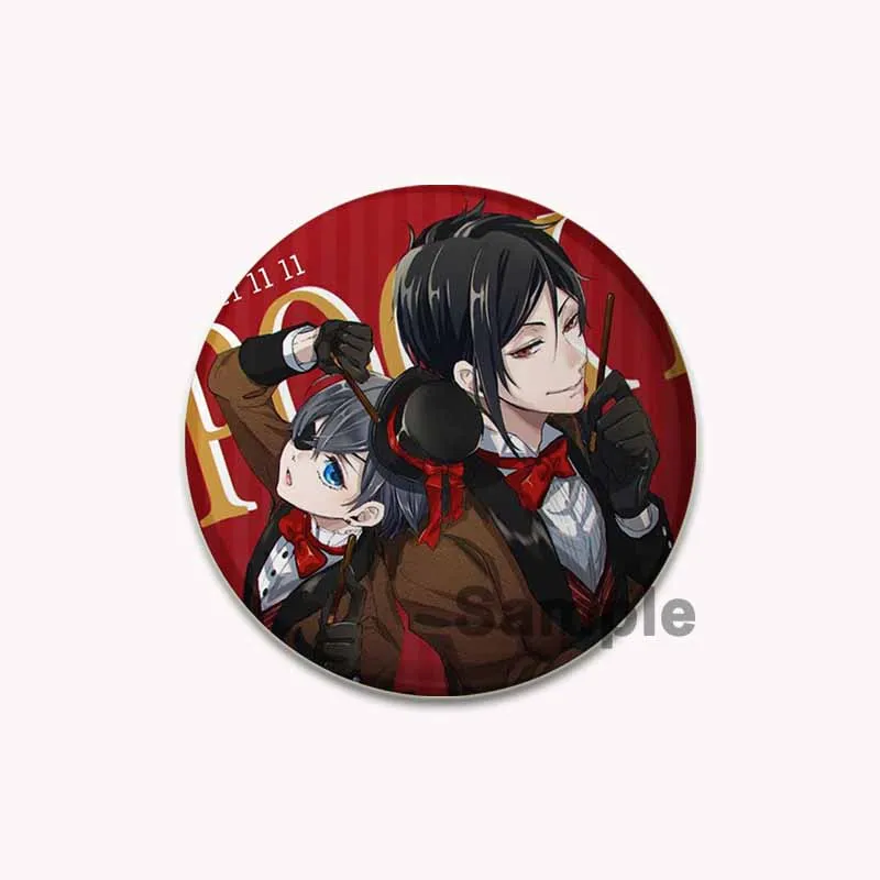 32/44/58 ミリメートルアニメ黒執事バッジブローチシエル