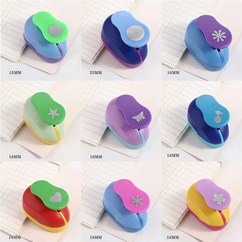 Craft Paper Embossing Sharper Children Embossing Punches Kid Toy Punches Maker Hole Puncher Scrapbooking Circle Punch paper punch hole punching tools paper craft punch circle hole punch embossing maker