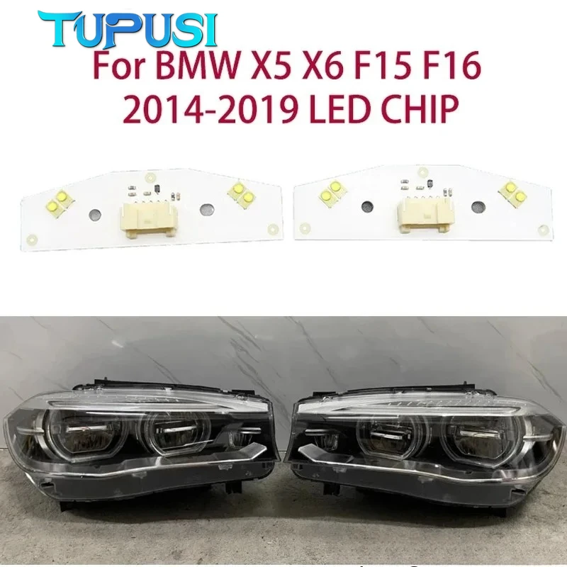 BMW X5 X6 F15 F16 2014-2019 LED 자동차 헤르니아 헤드라이트 DRL 밸러스트 칩 엔젤 아이즈 자동차 액세서리 주간 주행등