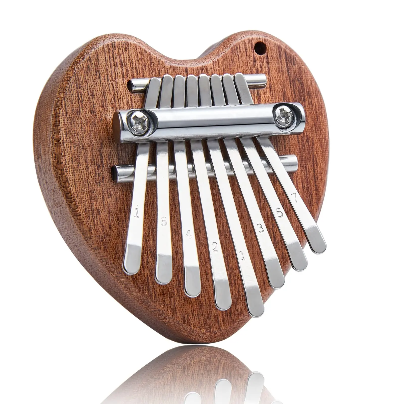 Sf2caba8e31d64c39a8b8165e60cbcc15X Mini Kalimba 8 Key Thumb Piano 1 Pack Love Style Cute Instrument Portable Exquisite Gift Set for Kids Mallzona
