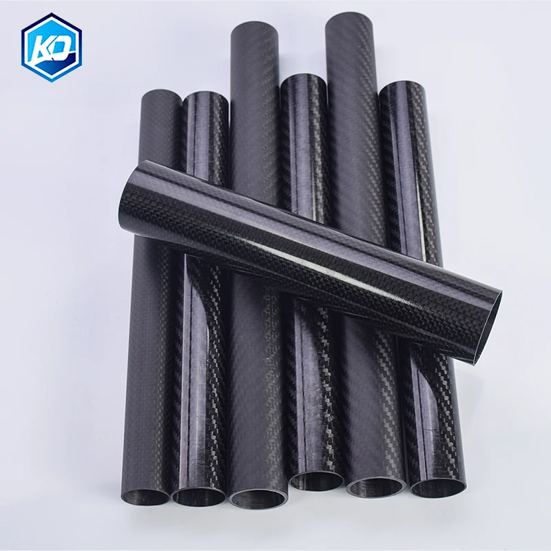 Carbon Fiber Drone Accessories Fiber Tube Carbon Black 19mm 3 Pcs