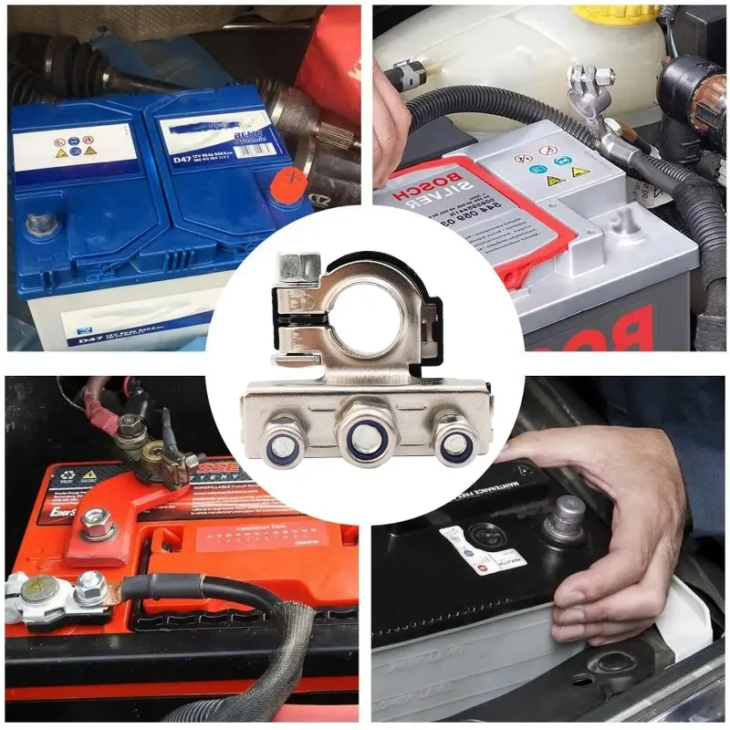 Battery Terminal Connectors Positive Negative Car Battery Terminals Clamp Connector Quick Release Disconnect 12V/24V Accessories
