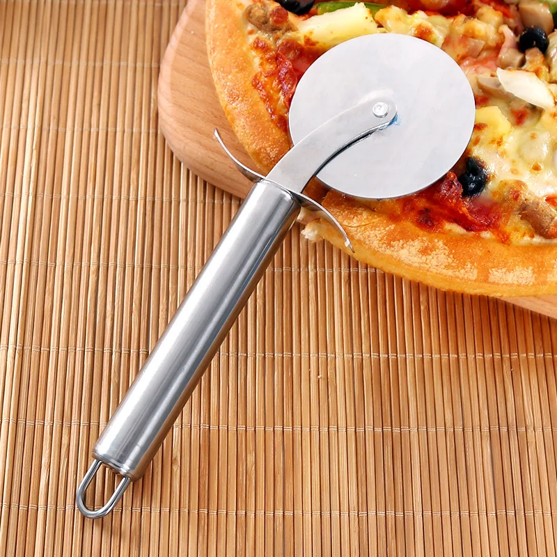 1/2/3Pcs Stainless Steel Pizza Single Wheel Cut Tools Cake Bread Pies Round Knife Household Pizza Knife Cake Waffle Cookies Tool