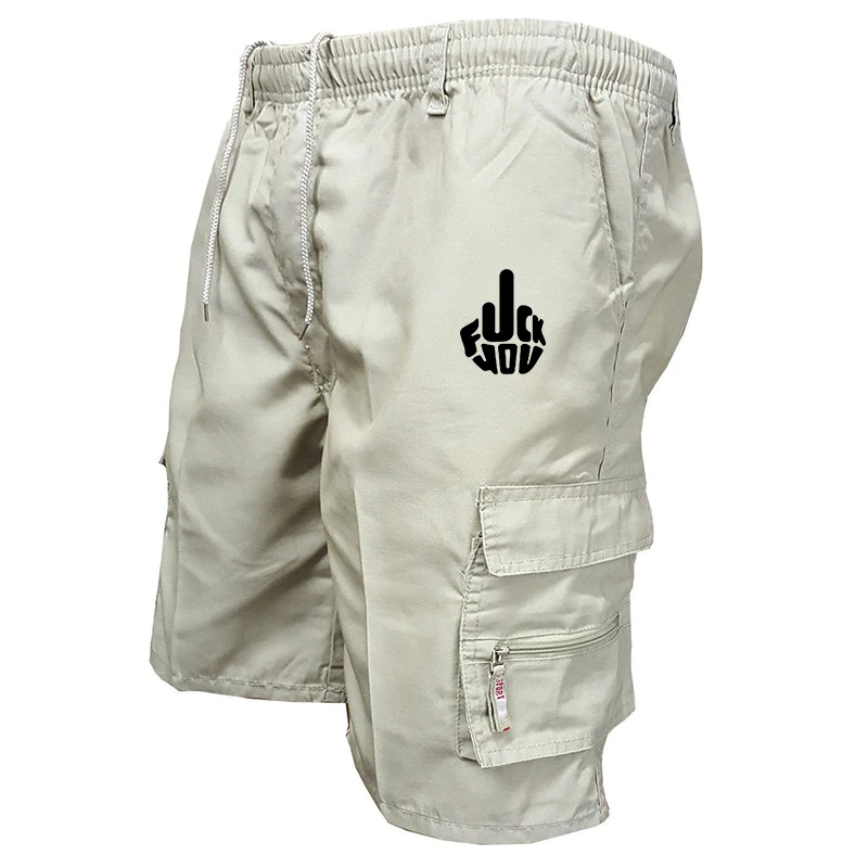Mens Cargo Shorts New Side Multi-pockets Men Loose Work Shorts Casual Short Pants Male Plus Size Summer Outdoor Shorts 4