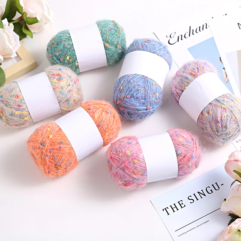 50 г/рулон, Смешанная шерстяная пряжа для вязания свитеров ручной работы