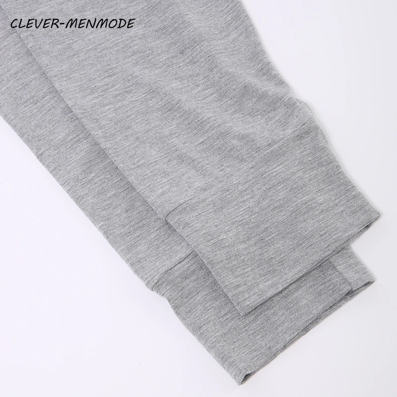 Herren Sexy Modal Seitlich Offene Herbst-Hose Thermounterwäsche Lange Unterhose Tiefsitzende Heimhose Enge Leggings – Detail 18
