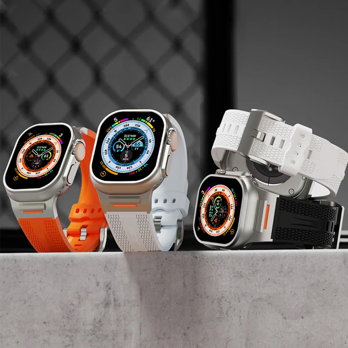 حزام رياضي للرجال مناسب لساعة أبل 46 ملم S10 49 ال...