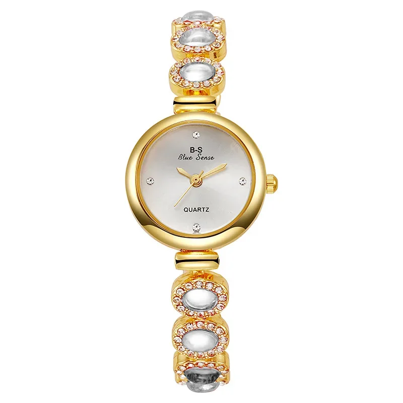 Women watches famous brand women's quartz watches luxury green gemstone bracelet watch gift female wristwatch