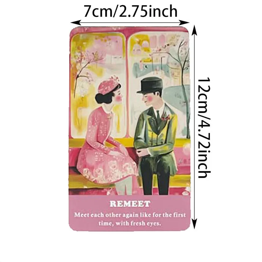 12x7 cm A-56 Card Keyword Deep Love Oracle Deck Card Games No Manual 3