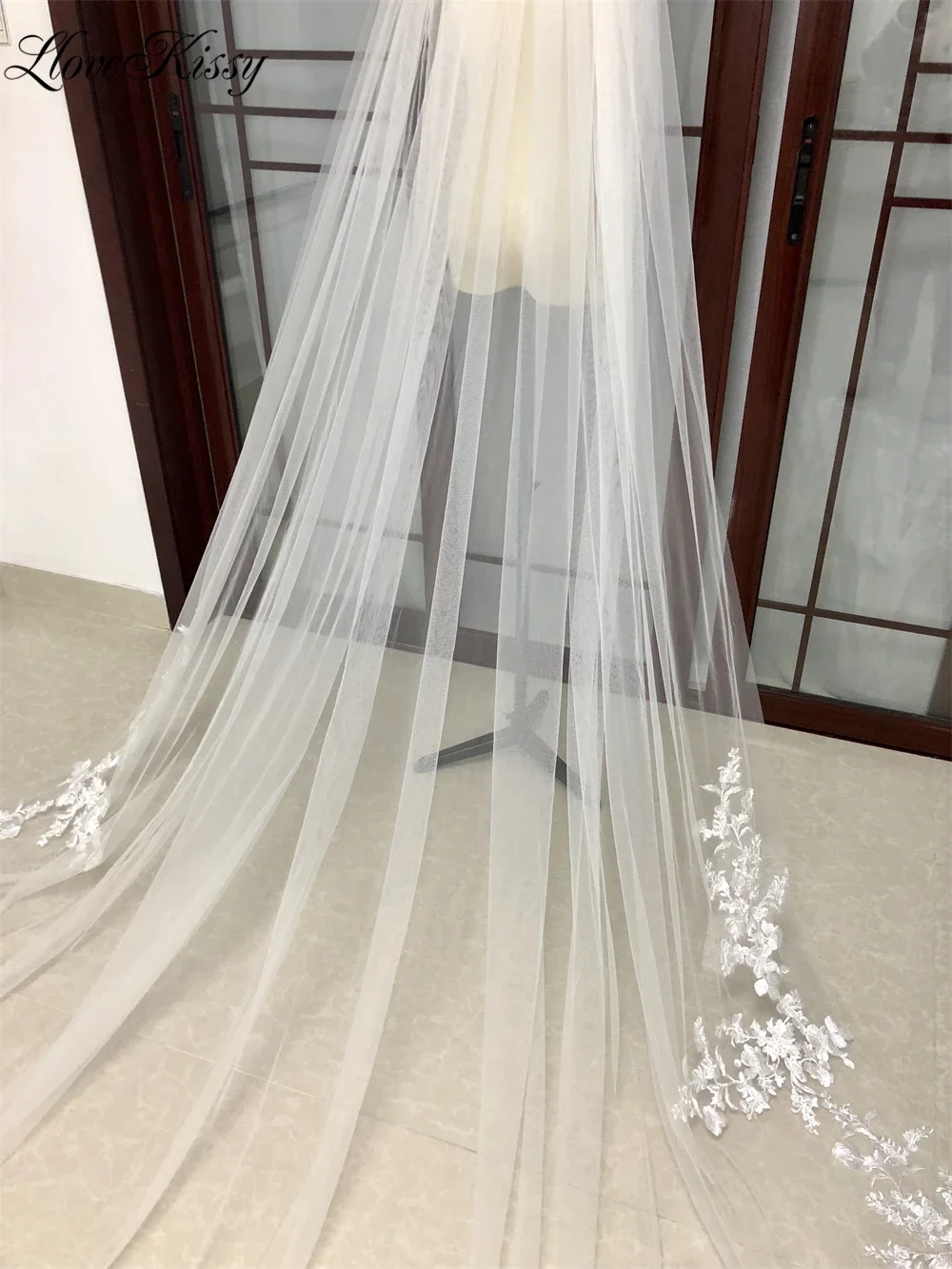 Bridal Veil 1 Tier Long Wedding Veil With Comb for Bride 300cm