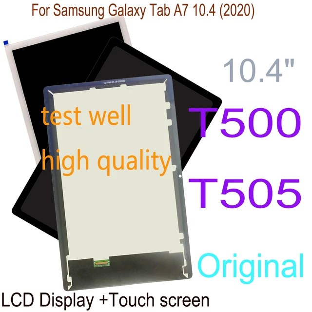 Original LCD Screen for Samsung Galaxy Tab A7 10.4 inch (2020) SM-T500 T505  With Digitizer Full Assembly (White)