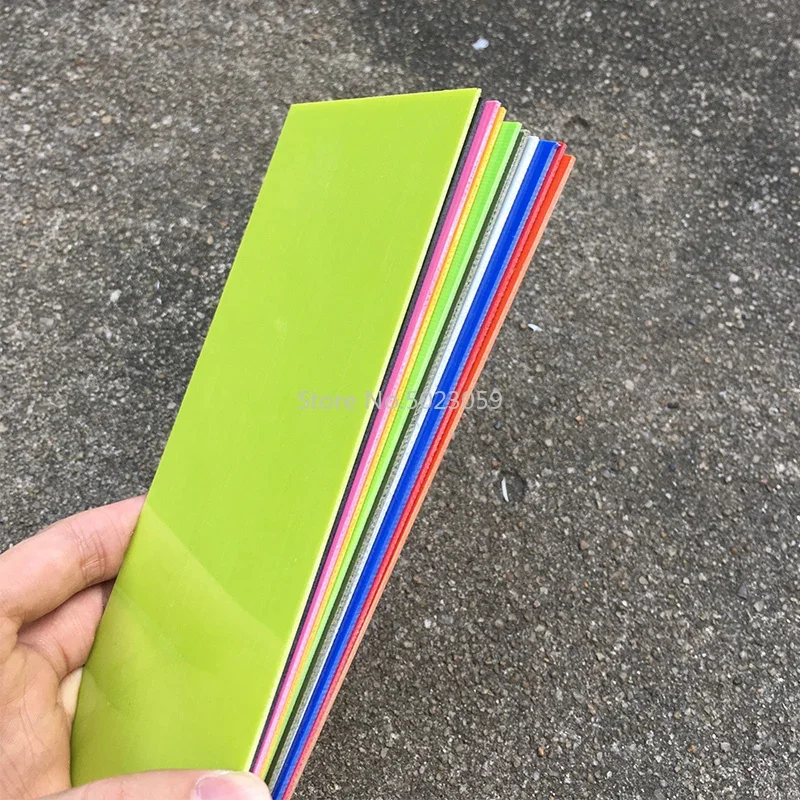 16 colors Glass fibre G10 Material For DIY knife handle spacer Making material G10 Knife Shank accessories material-180*80*1mm 4