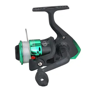 Portable Drag Fish Wheels Ultralight Fishing Reel Gear Ratio 5.2:1 Spinning Reel With 60m Fishing Line Angling Supplies 6