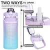 2 Liter Large Capacity Sports Water Bottle Leak Proof Colorful Plastic Cup Drinking Outdoor Travel Portable Gym Fitness Jugs 3
