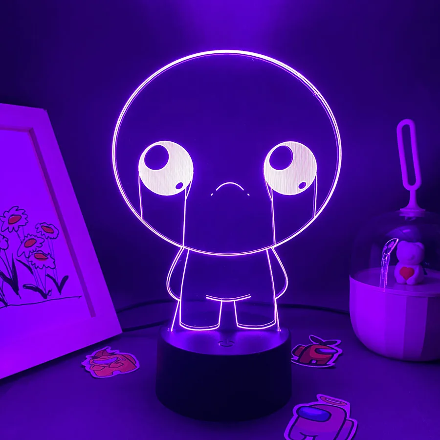 Hot Game The Binding of Isaac Rebirth 3D Led Neon Nightlight Birthday