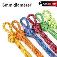 Outdoor Paracord Rock Climbing Rope Accessories Cord 6mm Diameter High Strength Camping Hiking Rope Survival Tools 2