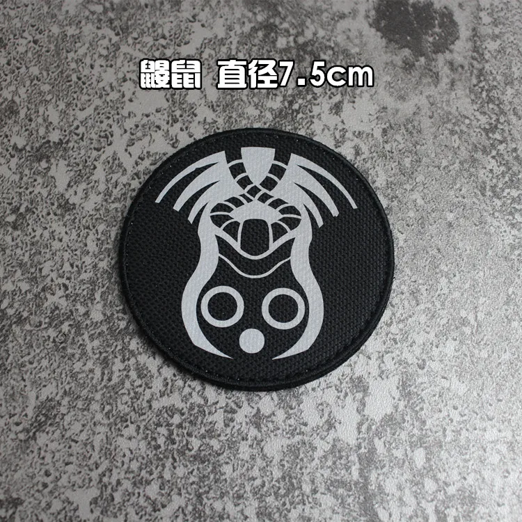 SCP Items Reflective Art Icon Round Personalized Patterns Hook&loop Patch SCP  Foundation Emblem Black Reflector Backpack Badge - AliExpress