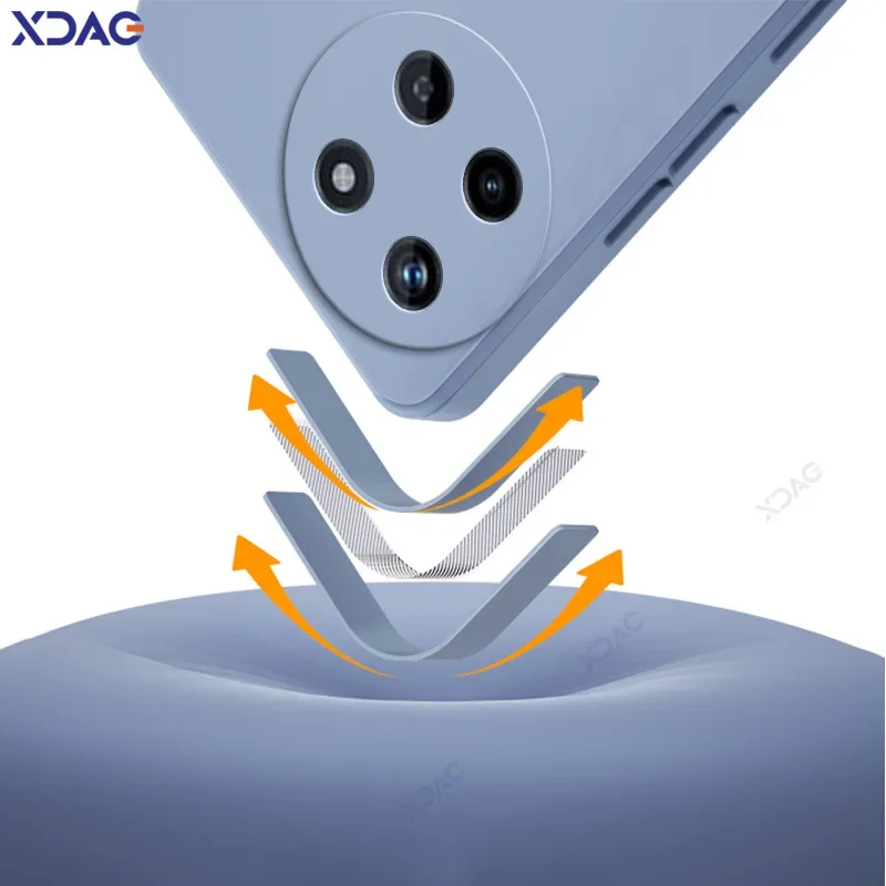 Luxury Dual Layer Camera-Protection Silicone Phone Case