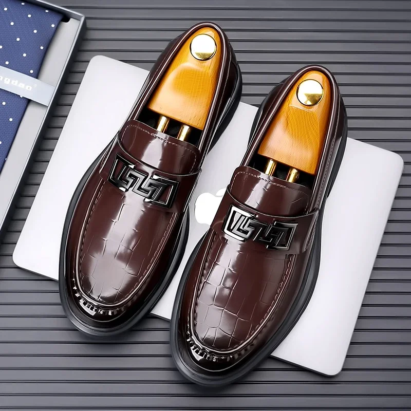 Men's Handmade Leather Casual Men's Shoes Big Toe Shoes Men's Casual Business Driving Shoes 38-44