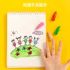 12 Color Set Space Ship Rocket Shape Non-Toxic Wax Crayon Graffiti Pen Kids Student Painting Drawing Art Supplies Stationery 6