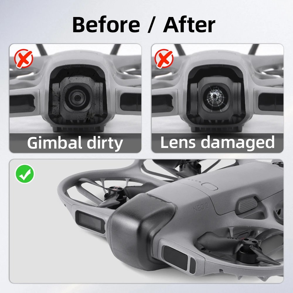 Protecteur d'objectif anti-poussière pour DJI NEO 2 - Durable