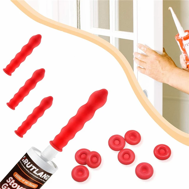 5/10/20/50pcs Caulk Cap Red Caulk Saving Cap Caulk Sealer Saver Open  Caulking Tube For Sealing And Preserving - AliExpress