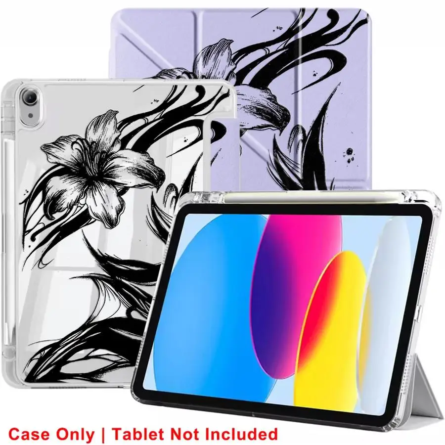 Y-Fold Textured Tablet Holder Cover Case