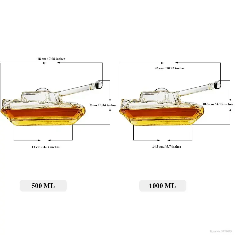 Whiskey Decanter Set Tank Whiskey Decanter for Men