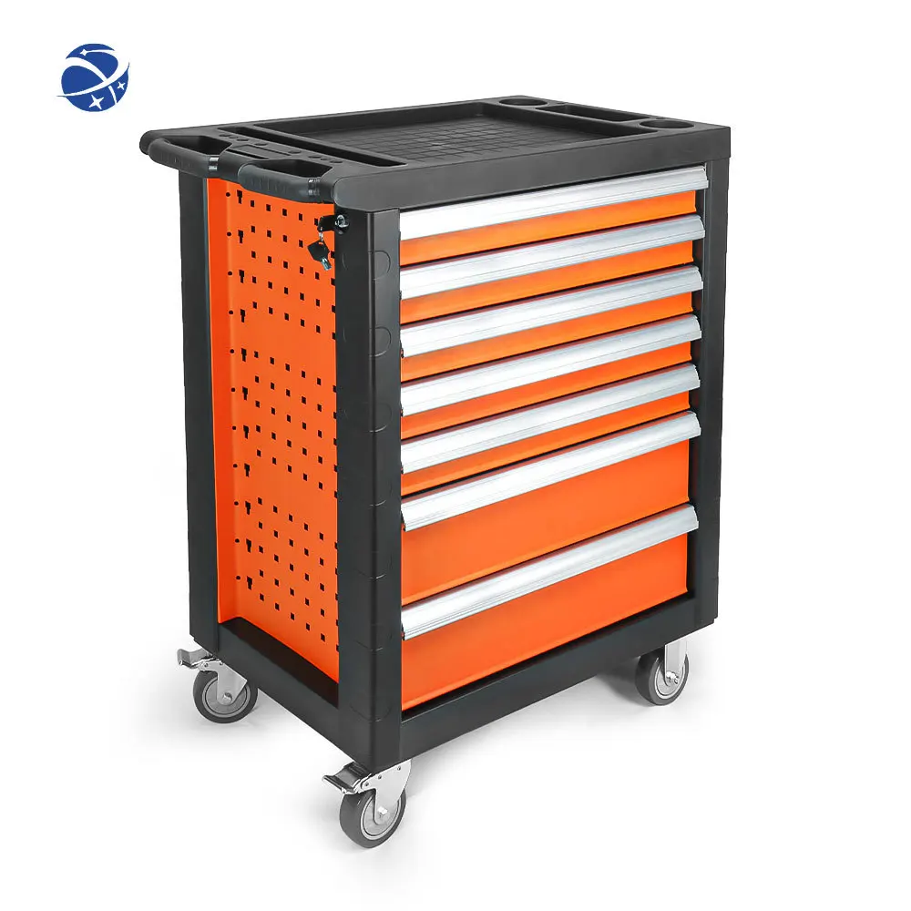 

Heavy Duty Professional Movable Tool Trolley Chest Workshop Garage Storage 7 Drawer Tool Box Roller Cabinet for Garage