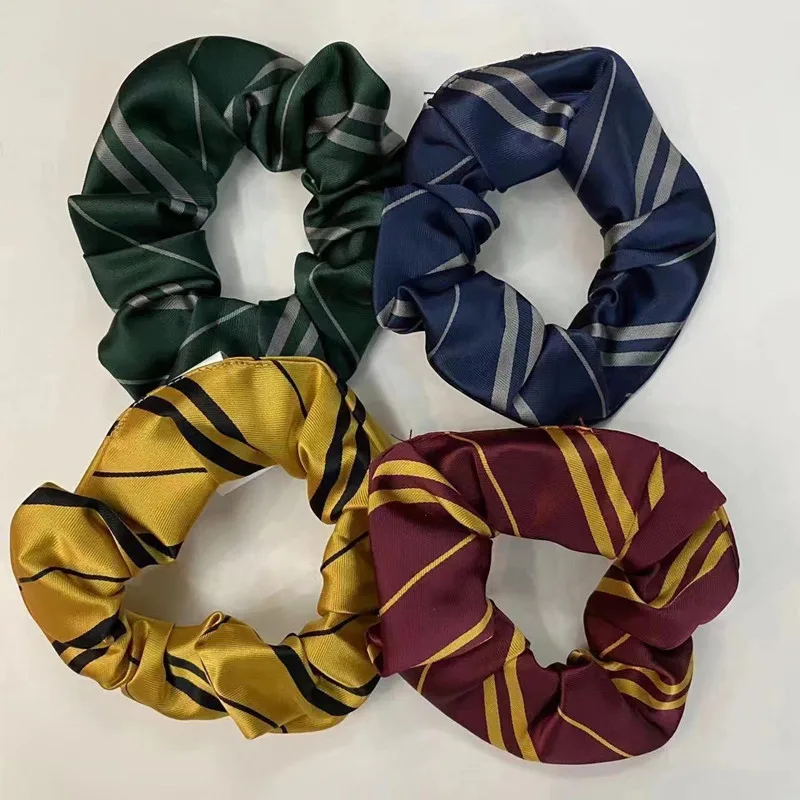 Hair accessories hair bands hair band cosplay accessories halloween headband twill headwear wizard magic headband school slytherin striped head wear cosplay hair rope accessories scrunchie props halloween