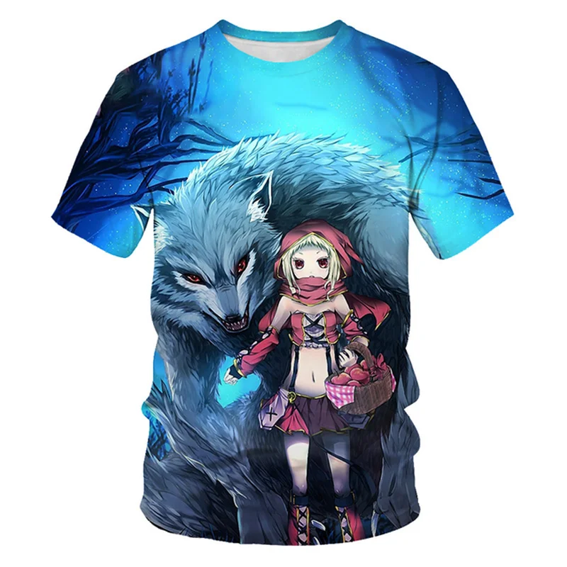 

Colorful Fox Summer Harajuku Design Fashion Men T shirt Hot Summer 3D All Over Printed Tee Tops shirts Unisex T shirt