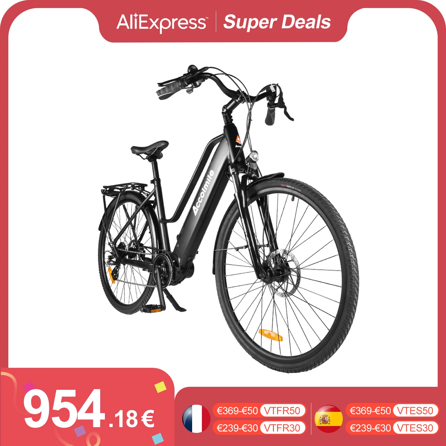 Electric City Ebike Ecity 250W Bafang Mid Motor Power 28 Pollici Donna Uomo Urbano E-Bike Assistenza Bicicletta Con Batteria Approvazione Ce