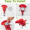Wire Brush Cutter Trimming Head 6 Inch 3/6 Blade Lawn Mower Trimming Replacement Head for Cordless Trimmer Rotary Weeder Head 4