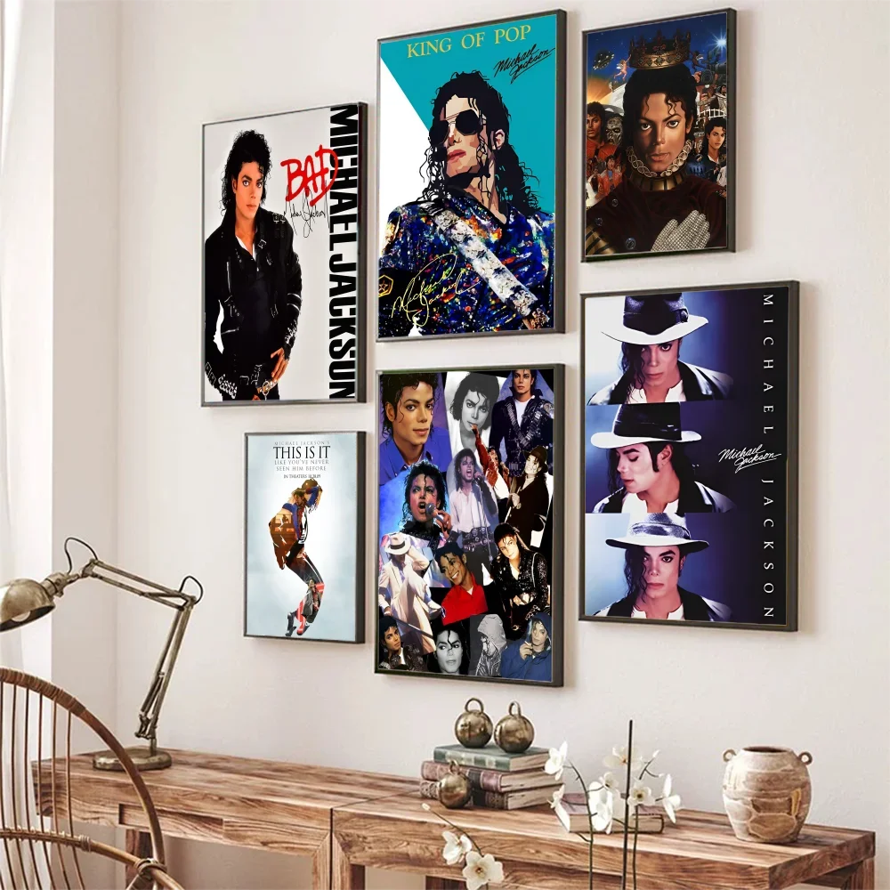 ミュージシャンと歌手マイケル・ジャクソンポスター自己粘着アート