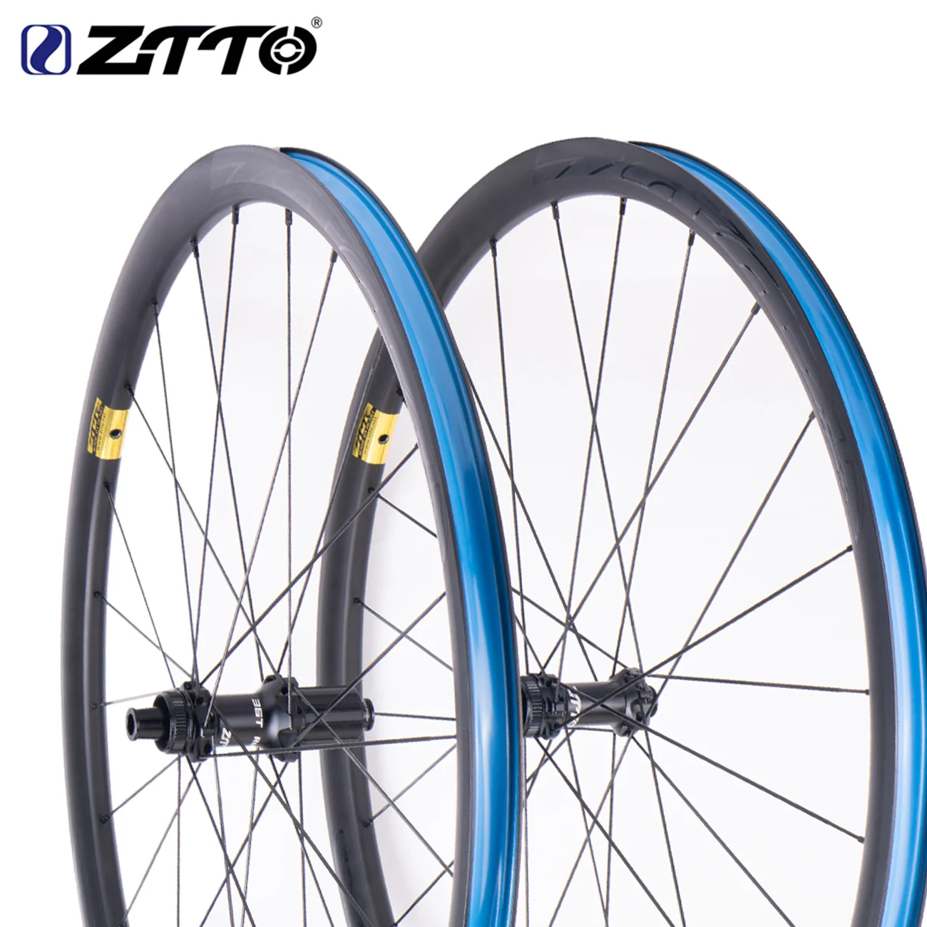 Paire De Roues De Vélo De Route 700c – Frein à Disque, Alliage, Essieu Traversant