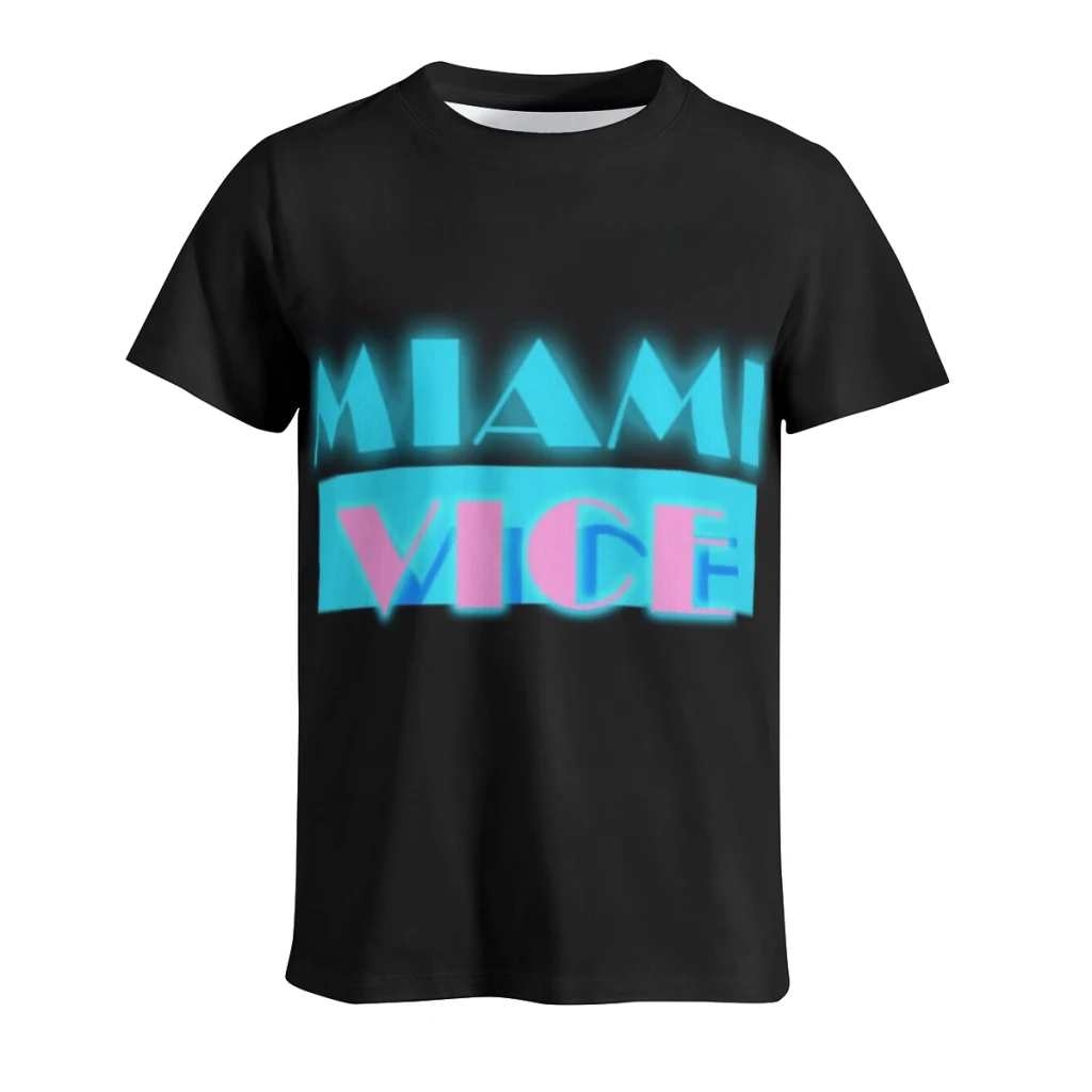 

Miami Vice T Shirt Men Women Summer O-neck Cotton Short Sleeve T-shirts Clothes Clothing Tee