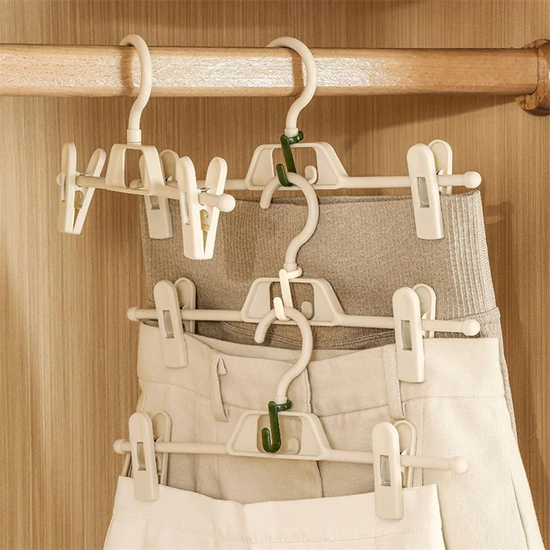 Clothes Hanger 50/100/200PCS Mini Hangers for Closet Connectors Hooks Cascade Plastic Closet Coat Organizer Hanger Space Saver