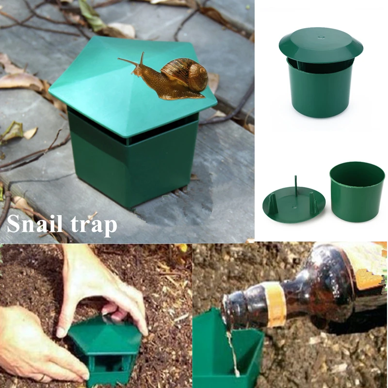 

Eco-friendly Snail Cage Slug House Snail Trap Catcher Pests Bait Station Tools Animal Pest Repeller Garden Farm Protector