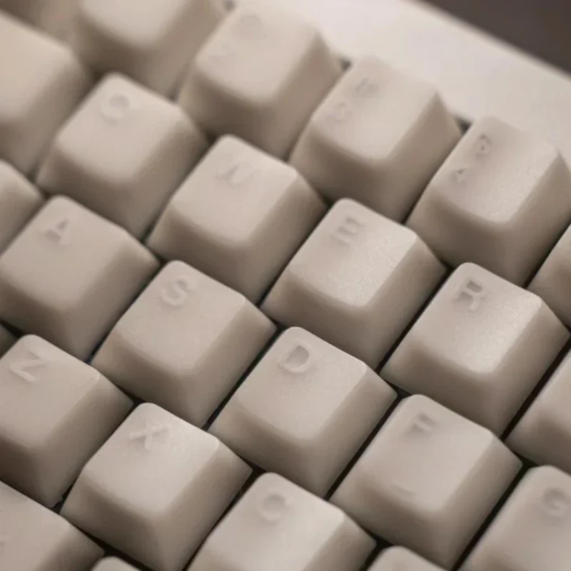 Echome-conjunto de Tema de Mármore Branco Pbt Sublimação de Corante Tampa do Teclado Translúcido Perfil Cereja para Teclado Mecânico - Imagem 6